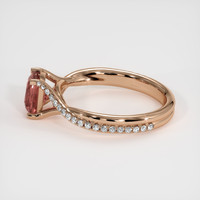 1.60 Ct. Padparadscha Sapphire Ring, 14K Rose Gold 4