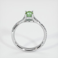 1.57 Ct. Yellowish Green Sapphire Ring, 10K White Gold 3