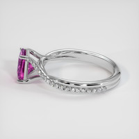 1.32 Ct. Pink Sapphire Ring, 14K White Gold 4