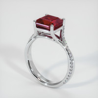 Ruby Ring 3.12 Ct., 14K White Gold Preview