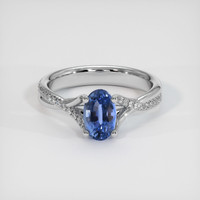 1.93 Ct. Sapphire Ring, 14K White Gold 1