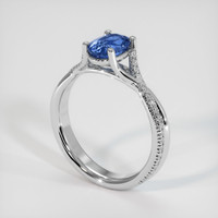 1.93 Ct. Sapphire Ring, 14K White Gold 2