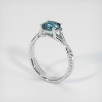 2.30 Ct. Sapphire Ring, 14K White Gold 2