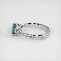 2.30 Ct. Sapphire Ring, 14K White Gold 4