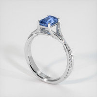1.11 Ct. Sapphire Ring, 14K White Gold 2