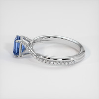 1.11 Ct. Sapphire Ring, 14K White Gold 4