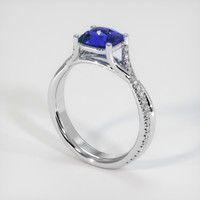 2.68 Ct. Sapphire Ring, 18K White Gold 2