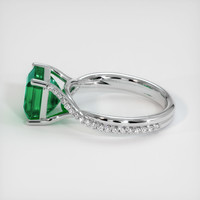 3.01 Ct. Emerald Ring, 18K White Gold 4