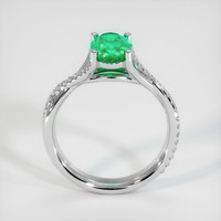 1.24 Ct. Emerald Ring, 18K White Gold 3