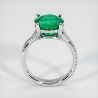 3.85 Ct. Emerald Ring, 18K White Gold 3