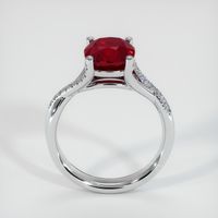 3.36 Ct. Ruby Ring, 18K White Gold 3