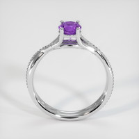 1.11 Ct. Sapphire Ring, 18K White Gold 3
