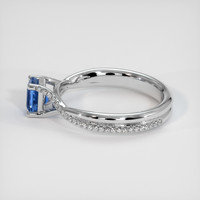 1.05 Ct. Sapphire Ring, 18K White Gold 4