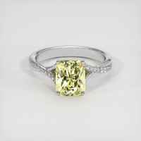 3.44 Ct. Sapphire Ring, 18K White Gold 1