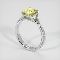 3.44 Ct. Sapphire Ring, 18K White Gold 2