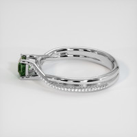 0.72 Ct. Sapphire Ring, 18K White Gold 4