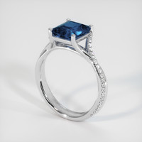 2.54 Ct. Sapphire Ring, 18K White Gold 2