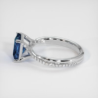 2.54 Ct. Sapphire Ring, 18K White Gold 4