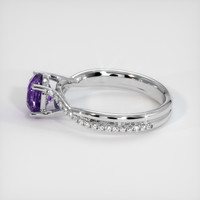 2.10 Ct. Sapphire Ring, 18K White Gold 4