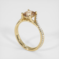 1.99 Ct. Padparadscha Sapphire Ring, 10K Yellow Gold 2