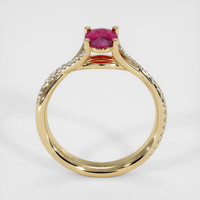 0.70 Ct. Ruby Ring, 14K Yellow Gold 3