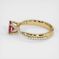 0.70 Ct. Ruby Ring, 14K Yellow Gold 4