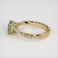 1.59 Ct. Yellowish Green Sapphire Ring, 14K Yellow Gold 4