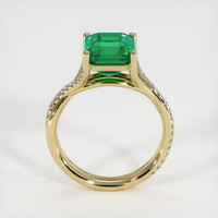 3.01 Ct. Emerald Ring, 18K Yellow Gold 3