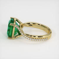 4.39 Ct. Emerald Ring, 18K Yellow Gold 4