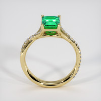 1.19 Ct. Emerald Ring, 18K Yellow Gold 3