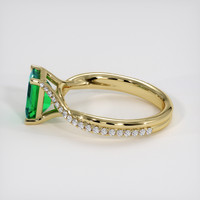1.19 Ct. Emerald Ring, 18K Yellow Gold 4