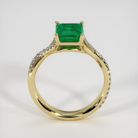 1.42 Ct. Emerald Ring, 18K Yellow Gold 3