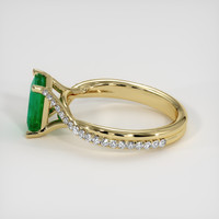 1.42 Ct. Emerald Ring, 18K Yellow Gold 4