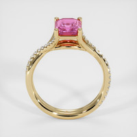 2.08 Ct. Pink Sapphire Ring, 18K Yellow Gold 3