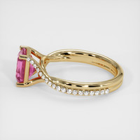 2.08 Ct. Pink Sapphire Ring, 18K Yellow Gold 4