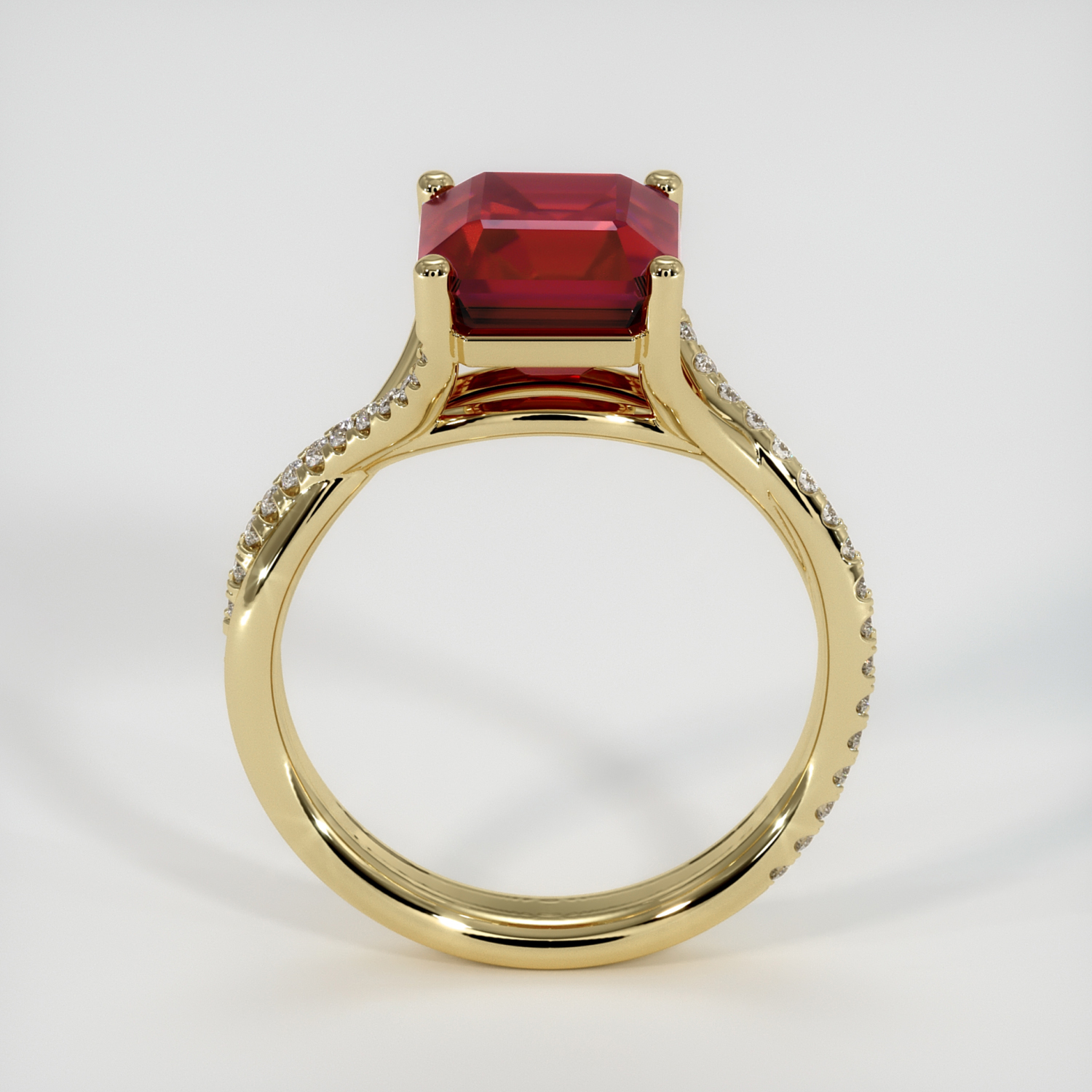 gold red ruby ring