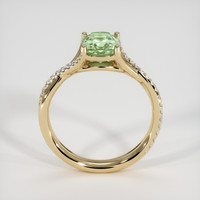 1.59 Ct. Yellowish Green Sapphire Ring, 18K Yellow Gold 3