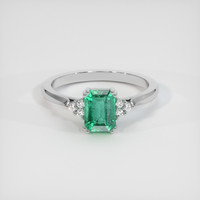 1.83 Ct. Emerald Ring, Platinum 950 1