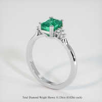 1.83 Ct. Emerald Ring, Platinum 950 2