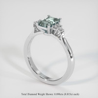 1.19 Ct. Sapphire Ring, Platinum 950 2