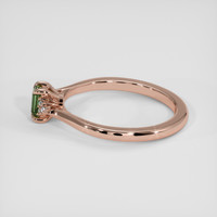 0.41 Ct. Bluish Green Sapphire Ring, 14K Rose Gold 4