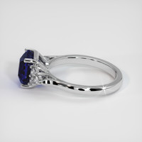 3.22 Ct. Blue Sapphire Ring, 18K White Gold 4