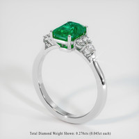 Emerald Ring 1.60 Ct., 18K White Gold Preview