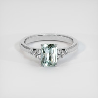 1.19 Ct. Sapphire Ring, 18K White Gold 1