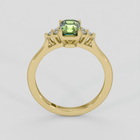 1.20 Ct. Yellowish Green Sapphire Ring, 10K Yellow Gold 3