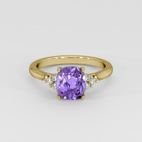1.94 Ct. Purple Sapphire Ring, 14K Yellow Gold 1