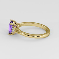 1.94 Ct. Purple Sapphire Ring, 14K Yellow Gold 4