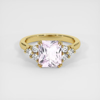 3.02 Ct. Pink Sapphire Ring, 18K Yellow Gold 1