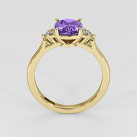 1.94 Ct. Purple Sapphire Ring, 18K Yellow Gold 3