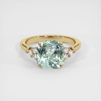4.45 Ct. Sapphire Ring, 18K Yellow Gold 1